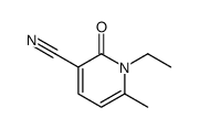 1-ethyl-6-methyl-2-oxopyridine-3-carbonitrile结构式