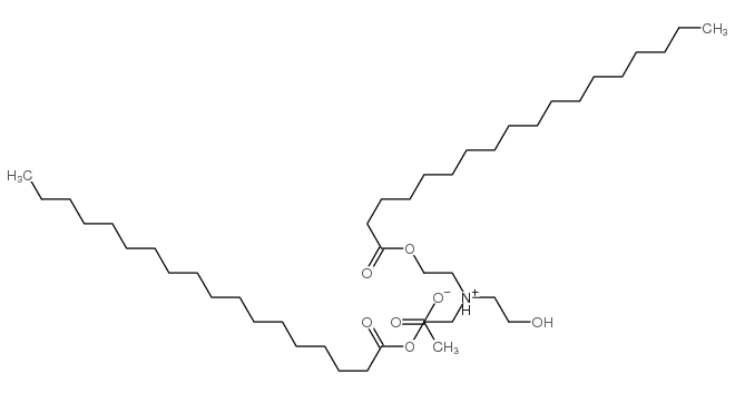 (2-hydroxyethyl)bis[2-(stearoyloxy)ethyl]ammonium acetate Structure