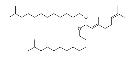 [(3,7-dimethyl-2,6-octadienylidene)bis(oxy)]bisisotridecane结构式
