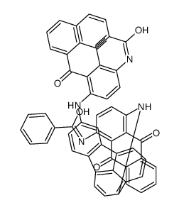 N,N'-[fluoranthene-3,8-diylbis[imino(9,10-dihydro-9,10-dioxoanthracene-4,1-diyl)]]bis(benzamide)结构式