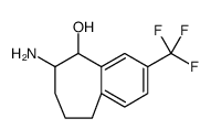 5H-Benzocyclohepten-5-ol, 6-amino-6,7,8,9-tetrahydro-3-(trifluoromethyl)- Structure