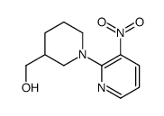 (3'-Nitro-3,4,5,6-tetrahydro-2H-[1,2']bipyridinyl-3-yl)-methanol Structure