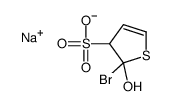 sodium 2-bromo-alpha-hydroxythiophene-3-sulphonate Structure