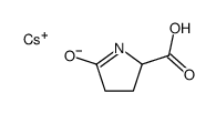 cesium 5-oxo-DL-prolinate structure