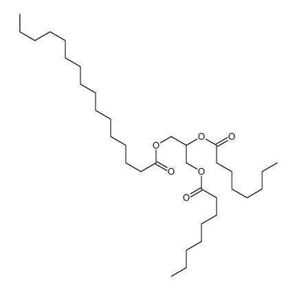 2,3-bis[(1-oxooctyl)oxy]propyl palmitate Structure