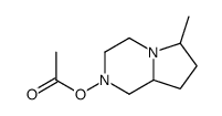 (7CI)-2-乙酰基八氢-6-甲基吡咯并[1,2-a]吡嗪结构式