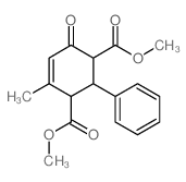 4-Cyclohexene-1,3-dicarboxylicacid, 4-methyl-6-oxo-2-phenyl-, 1,3-dimethyl ester结构式