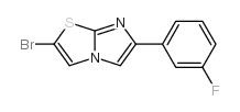 2-bromo-6-(3-fluorophenyl)imidazo[2,1-b][1,3]thiazole结构式