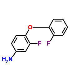 3-Fluoro-4-(2-fluorophenoxy)aniline structure