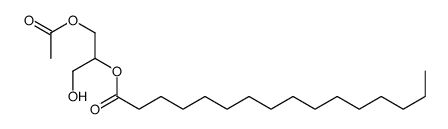 (1-acetyloxy-3-hydroxypropan-2-yl) hexadecanoate结构式