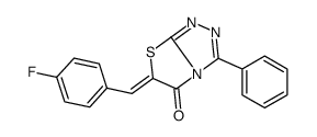 (6E)-6-[(4-fluorophenyl)methylidene]-3-phenyl-[1,3]thiazolo[2,3-c][1,2,4]triazol-5-one Structure