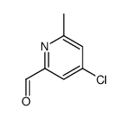 4-CHLORO-6-METHYLPICOLINALDEHYDE structure