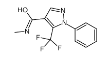 N-methyl-1-phenyl-5-(trifluoromethyl)pyrazole-4-carboxamide结构式