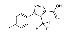 N-methyl-1-(4-methylphenyl)-5-(trifluoromethyl)pyrazole-4-carboxamide Structure