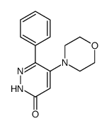 3(2H)-Pyridazinone, 5-(4-morpholinyl)-6-phenyl Structure