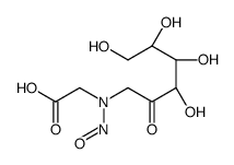 2-[nitroso-[(3S,4R,5R)-3,4,5,6-tetrahydroxy-2-oxohexyl]amino]acetic acid Structure