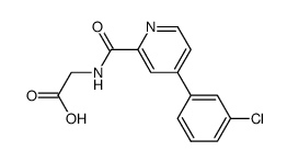 {[4-(3-Chlorophenyl)pyridine-2-carbonyl]amino}-acetic acid结构式