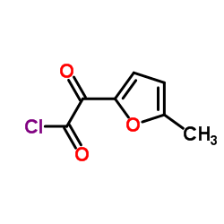 2-Furanacetyl chloride, 5-methyl-alpha-oxo- (9CI) structure