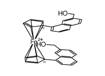 1,1'-bis[7-(hydroxymethyl)-1-naphthyl]ferrocene Structure