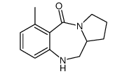 6-Methyl-1,2,3,10,11,11a-hexahydro-benzo[e]pyrrolo[1,2-a][1,4]diazepin-5-one结构式