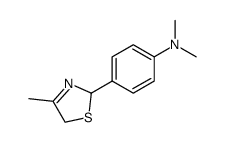 N,N-dimethyl-4-(4-methyl-2,5-dihydro-thiazol-2-yl)-aniline Structure