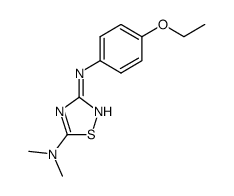 N3-(4-ethoxy-phenyl)-N5,N5-dimethyl-[1,2,4]thiadiazole-3,5-diamine Structure