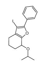 3-iodo-7-isopropoxy-2-phenyl-4,5,6,7-tetrahydrobenzofuran结构式