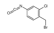 4-bromomethyl-3-chlorophenylisocyanate结构式