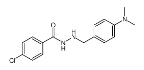 4-chloro-N'-[[4-(dimethylamino)phenyl]methyl]benzohydrazide结构式