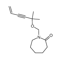 1-(1,1-dimethyl-pent-4-en-2-ynyloxymethyl)-azepan-2-one Structure