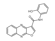 3-(N-2-hydroxyphenylcarbamoyl)furo[2,3-b]quinoxaline结构式