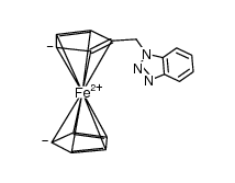 1-(N-ferrocenylmethyl)benzotriazole结构式