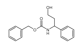 benzyl-(3-hydroxy-1-phenylpropyl)carbamate结构式