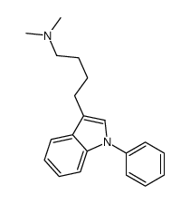 N,N-dimethyl-4-(1-phenylindol-3-yl)butan-1-amine结构式