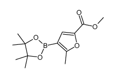 methyl 5-methyl-4-(4,4,5,5-tetramethyl-1,3,2-dioxaborolan-2-yl)furan-2-carboxylate picture