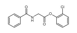 2-chlorophenyl 2-benzamidoacetate结构式