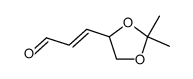 2-Propenal,3-(2,2-dimethyl-1,3-dioxolan-4-yl)-,(2E)-结构式