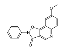 8-methoxy-2-phenyl-[1,2]oxazolo[4,5-c]quinolin-3-one结构式