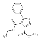 3,4-Isoxazoledicarboxylicacid,5-phenyl-,4-ethyl3-methylester(9CI) Structure