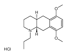 trans-6,9-dimethoxy-1-n-propyl-1,2,3,4,4a,5,10,10a-octahydrobenzoquinoline hydrochloride结构式