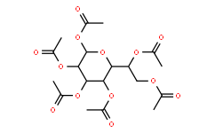 L-glycero-α-D-manno-Heptopyranose 1,2,3,4,6,7-Hexaacetate Structure