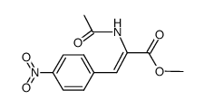 (Z)-methyl 2-acetamido-3-(4-nitrophenyl)acrylate structure