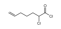 2-chlorohept-6-enoyl chloride结构式