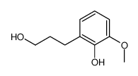 2-(3-hydroxypropyl)-6-methoxyphenol结构式