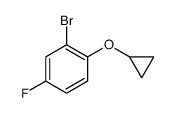 2-bromo-1-cyclopropyloxy-4-fluorobenzene Structure