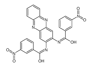 3-nitro-N-[3-[(3-nitrobenzoyl)amino]phenazin-2-yl]benzamide Structure