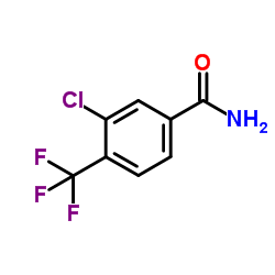 3-Chloro-4-(trifluoromethyl)benzamide结构式