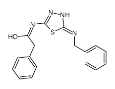 N-[5-(benzylamino)-1,3,4-thiadiazol-2-yl]-2-phenylacetamide Structure
