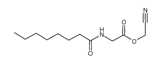 cyanomethyl 2-(octanamido)acetate结构式