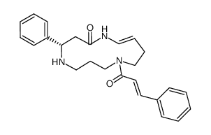 (4S,E)-9-[(E)-1-Oxo-3-phenyl-2-propenyl]-4-phenyl-1,5,9-triazacyclotridec-12-en-2-one picture